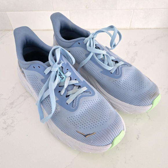 Hoka Men's Arahi 7 Athletic Running Shoe Size 9.5 Shadow Dusk Blue White - Picture 2 of 9